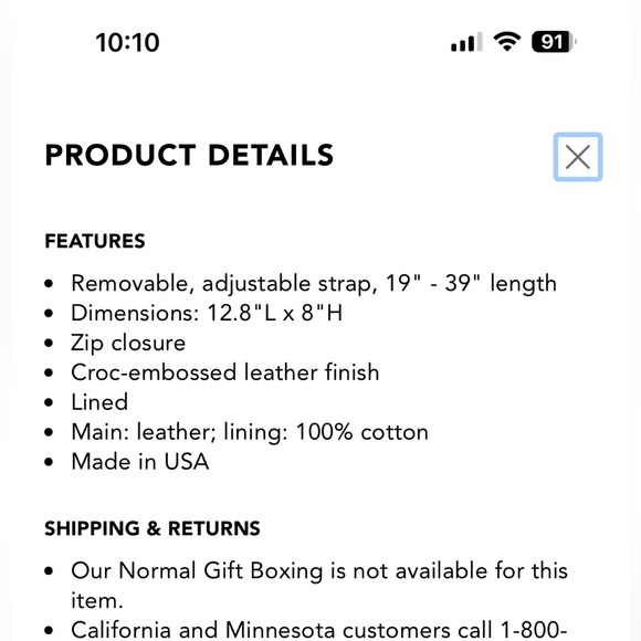 Clare V Brown Croc Grande Fanny - Picture 4 of 16